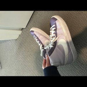 Vintage lilac Nike high tops